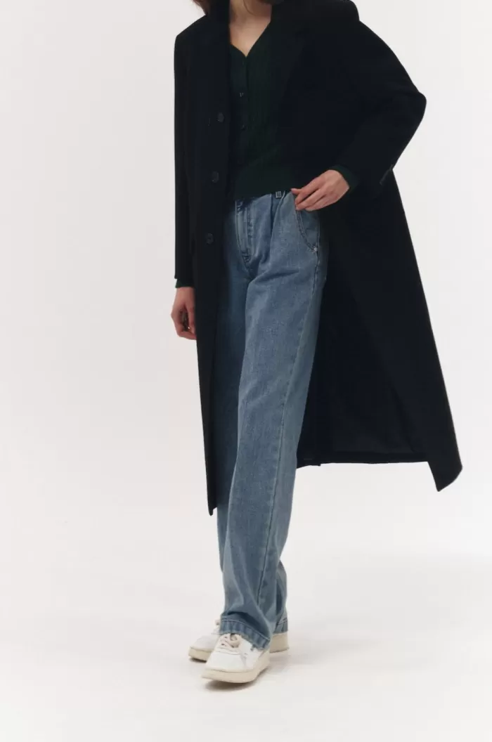 Rain Coats & Outerwear | DUNST 2-Way 3 Button Cashmere Coat Black