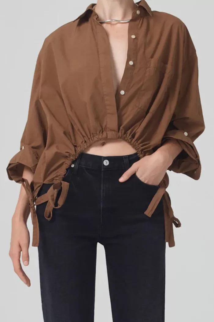 Tops | CITIZENS OF HUMANITY Alexandra Top Malt Ball Brown