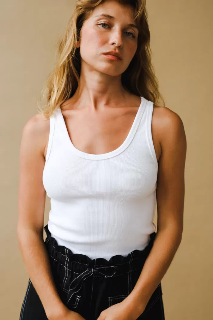 Tops | PERFECTWHITETEE Blondie Tank White