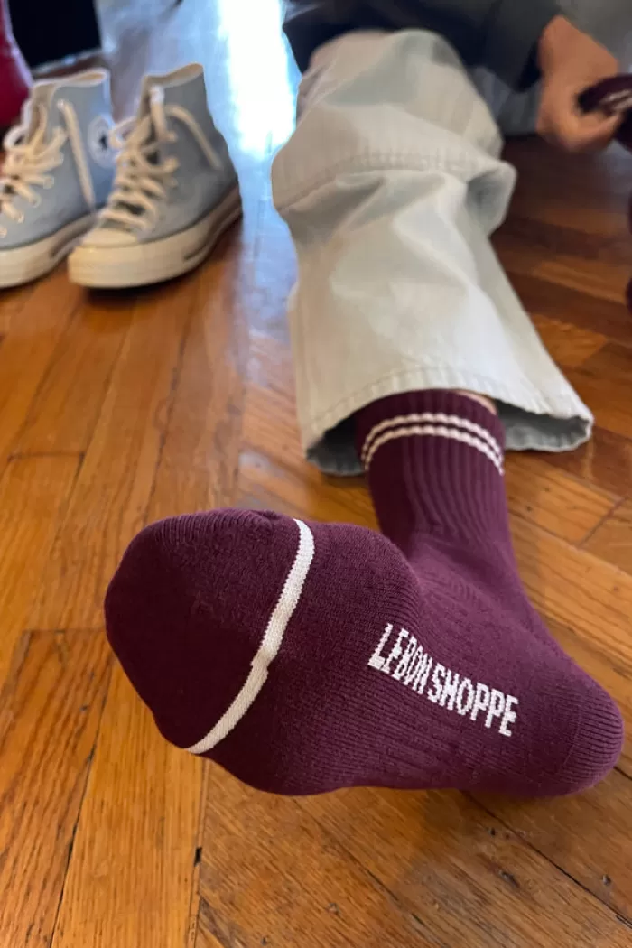 Socks & Hosiery | LE BON SHOPPE Boyfriend Socks Maroon