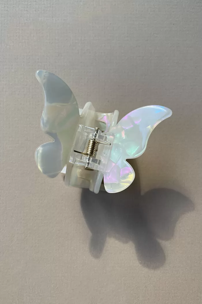 Hair Accessories | * Butterfly Hair Claw Iridescent Ivory