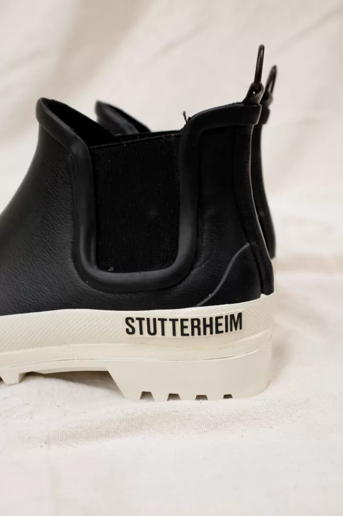 Rain Coats & Outerwear | STUTTERHEIM Chelsea Rain Walker Boots Black/White