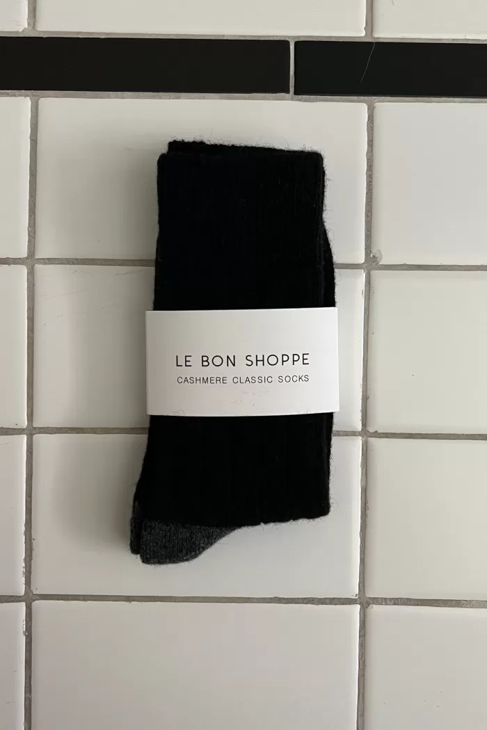 Socks & Hosiery | LE BON SHOPPE Classic Cashmere Socks Black