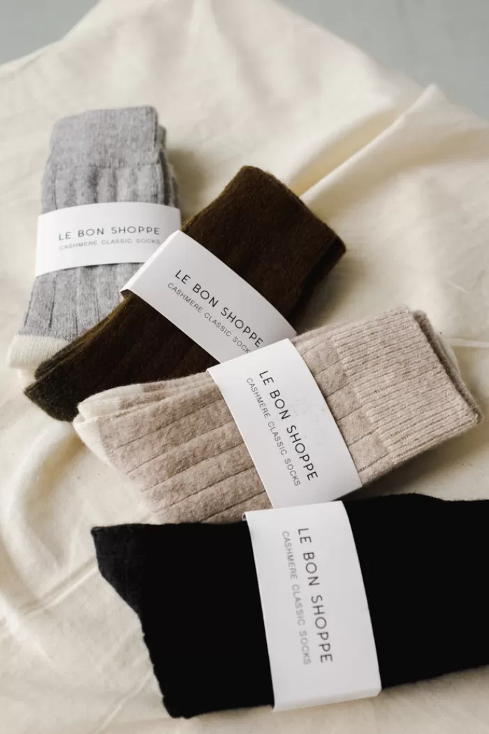 Socks & Hosiery | LE BON SHOPPE Classic Cashmere Socks Black