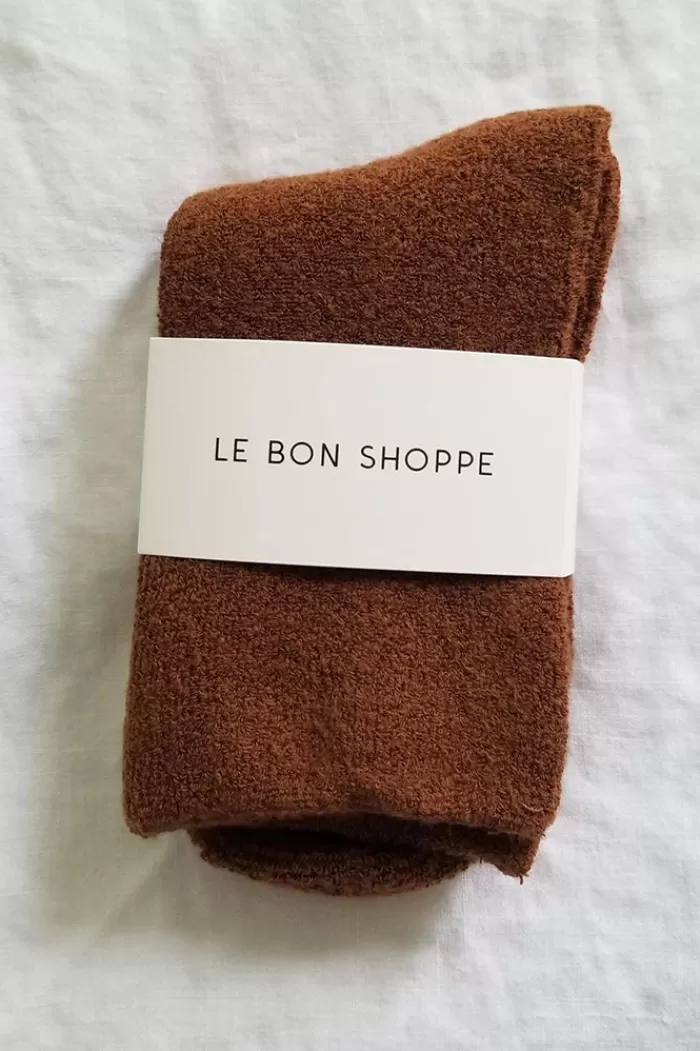 Socks & Hosiery | LE BON SHOPPE Cloud Socks Sepia