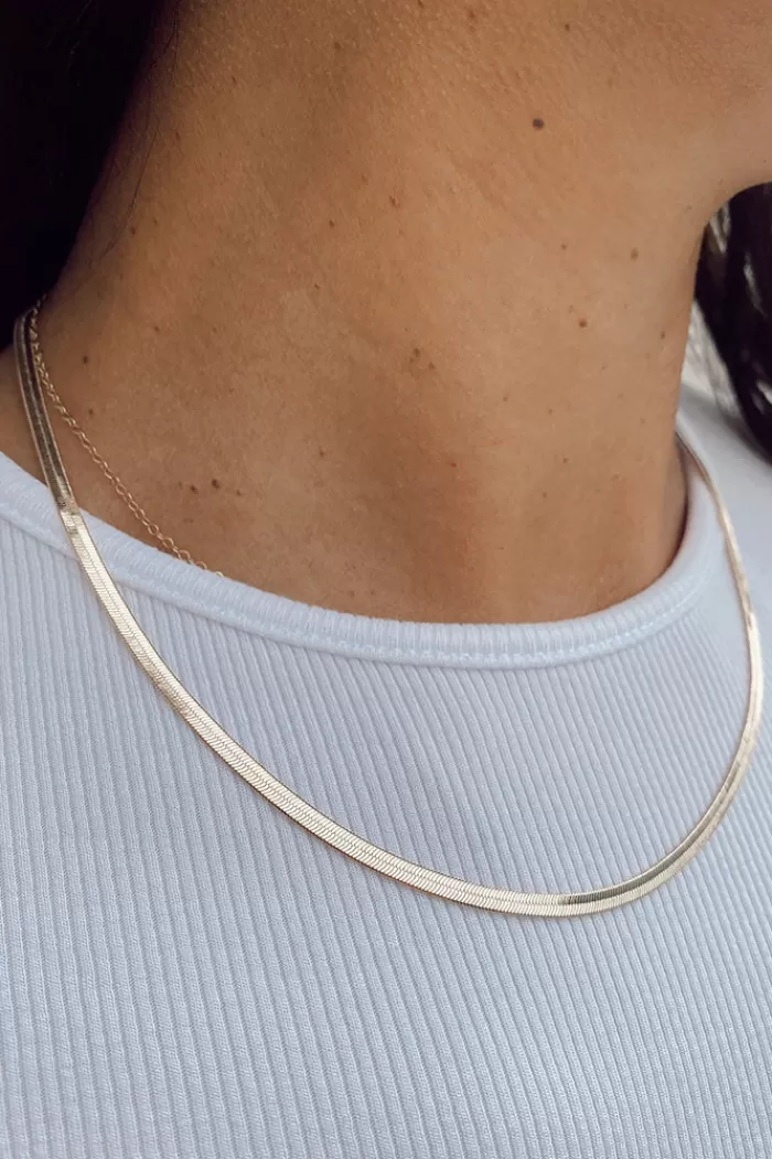 Necklaces | MEREWIF Clyde Chain Gold