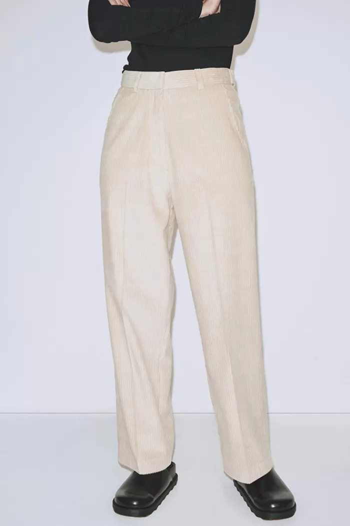 Pants & Bottoms | MIJEONG PARK Corduroy Straight Leg Pant Light Khaki