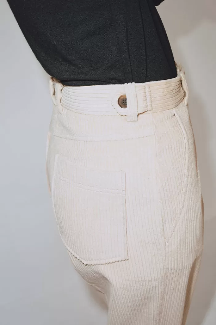 Pants & Bottoms | MIJEONG PARK Corduroy Straight Leg Pant Light Khaki