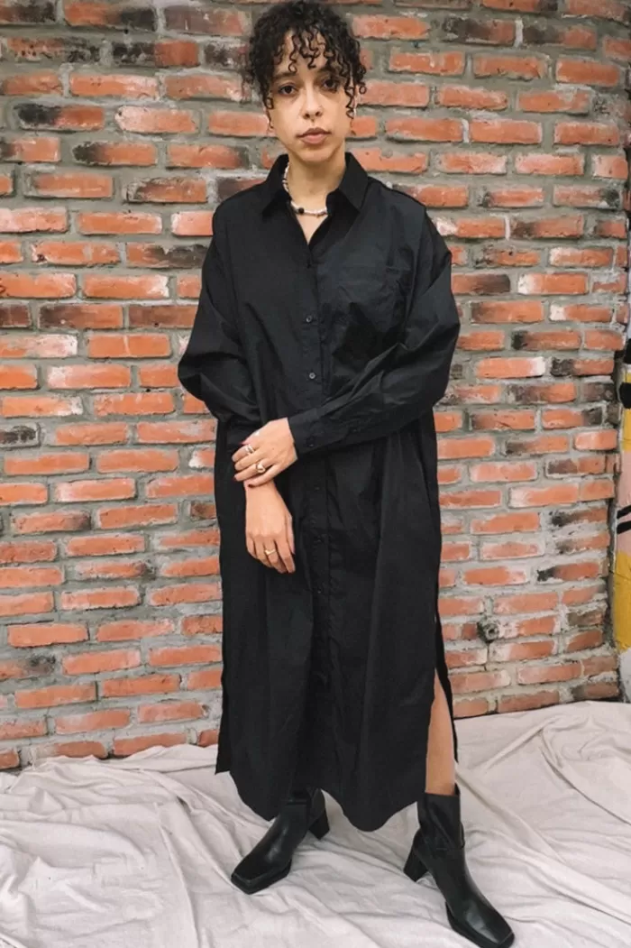 Dresses | OVAL SQUARE Cover Shirt Dress Black