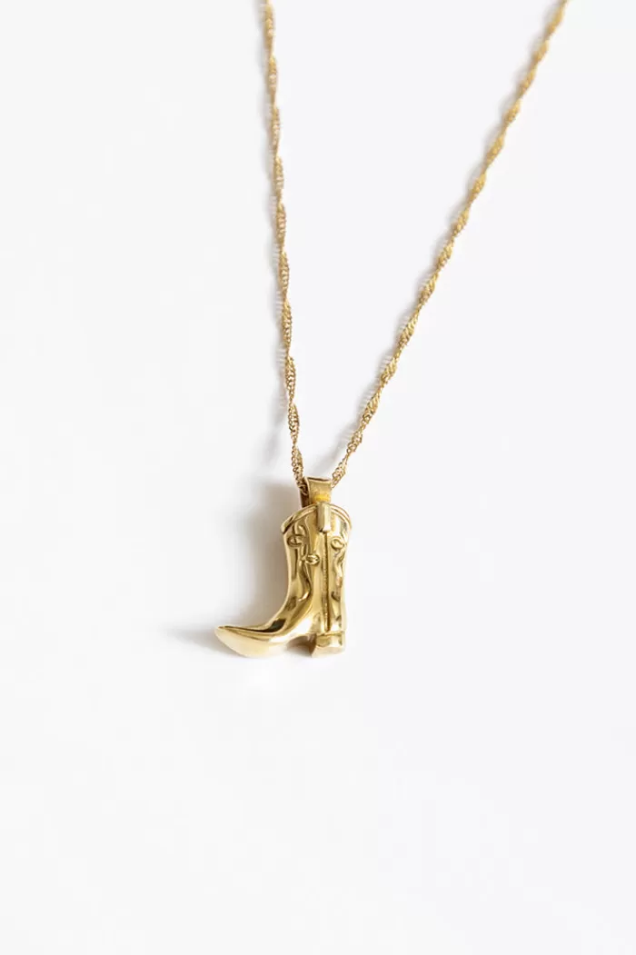 Necklaces | WOLF CIRCUS Cowboy Boot Pendent Gold