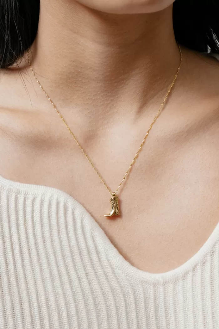 Necklaces | WOLF CIRCUS Cowboy Boot Pendent Gold