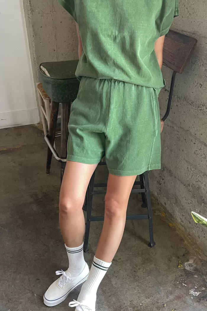 Shorts | LE BON SHOPPE Flared Basketball Shorts Basil