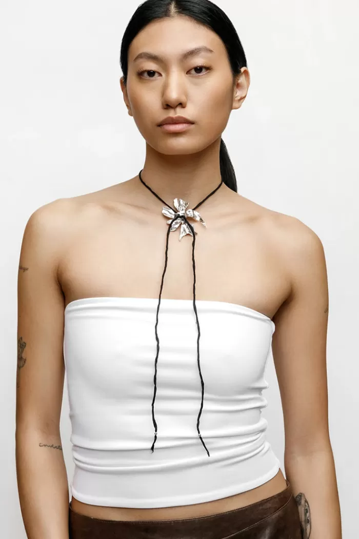 Necklaces | WOLF CIRCUS Flower Cord Necklace Black