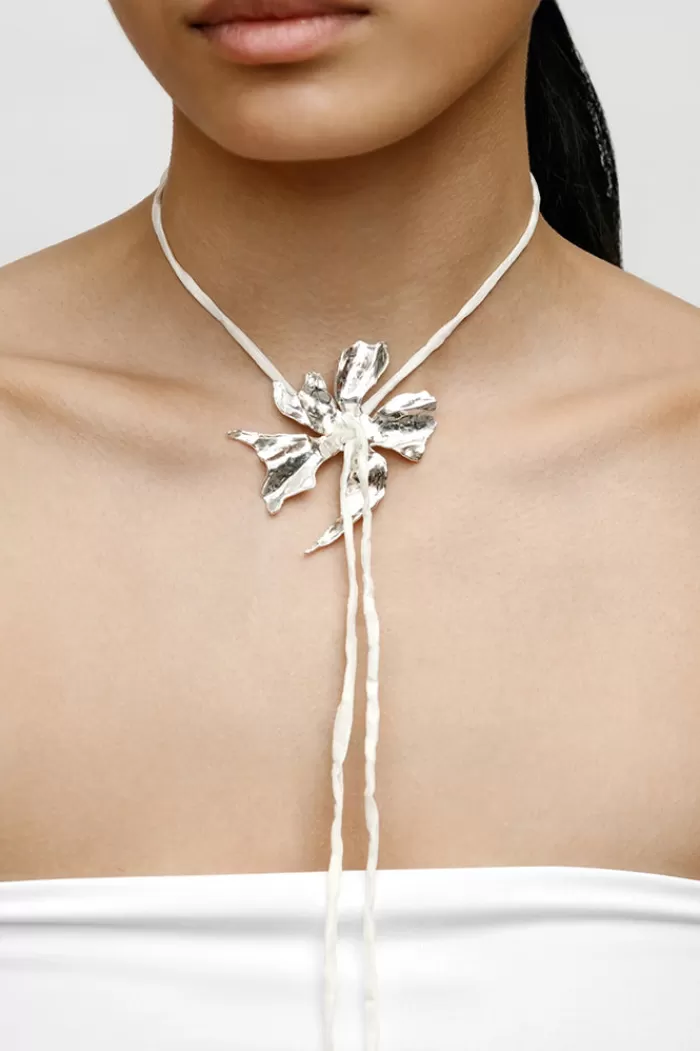 Necklaces | WOLF CIRCUS Flower Cord Necklace Cream