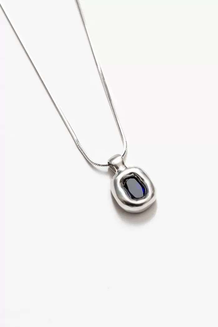 Necklaces | WOLF CIRCUS Freya Necklace Silver With Blue Stone