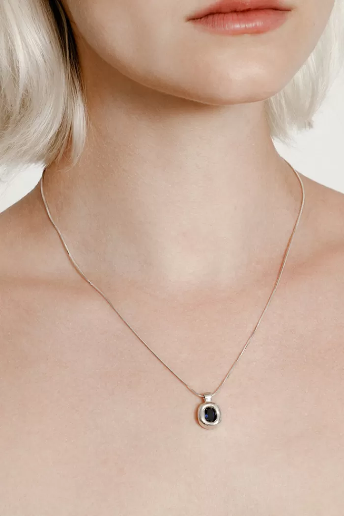 Necklaces | WOLF CIRCUS Freya Necklace Silver With Blue Stone