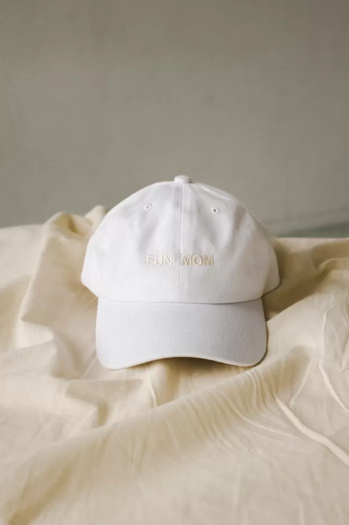 Hats & Scarves | INTENTIONALLY BLANK Fun Mom Hat White Hat/Sand Writing