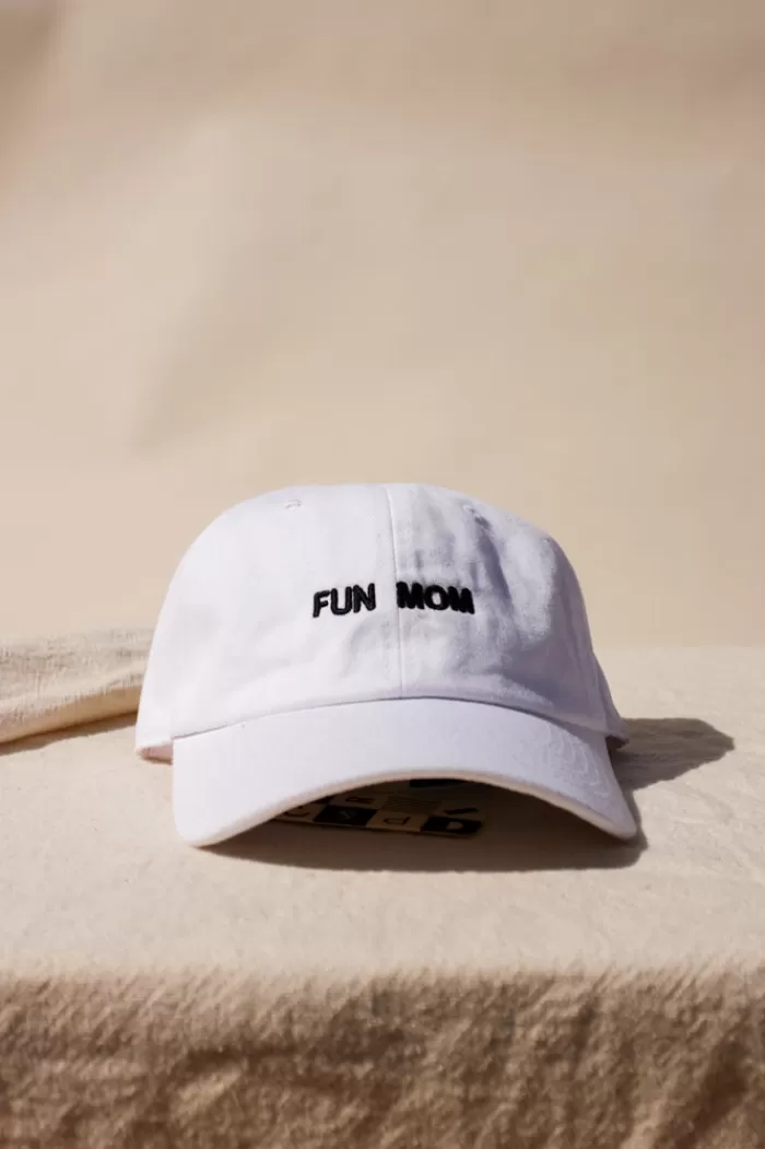 Hats & Scarves | INTENTIONALLY BLANK Fun Mom Hat White Hat/Black Writing