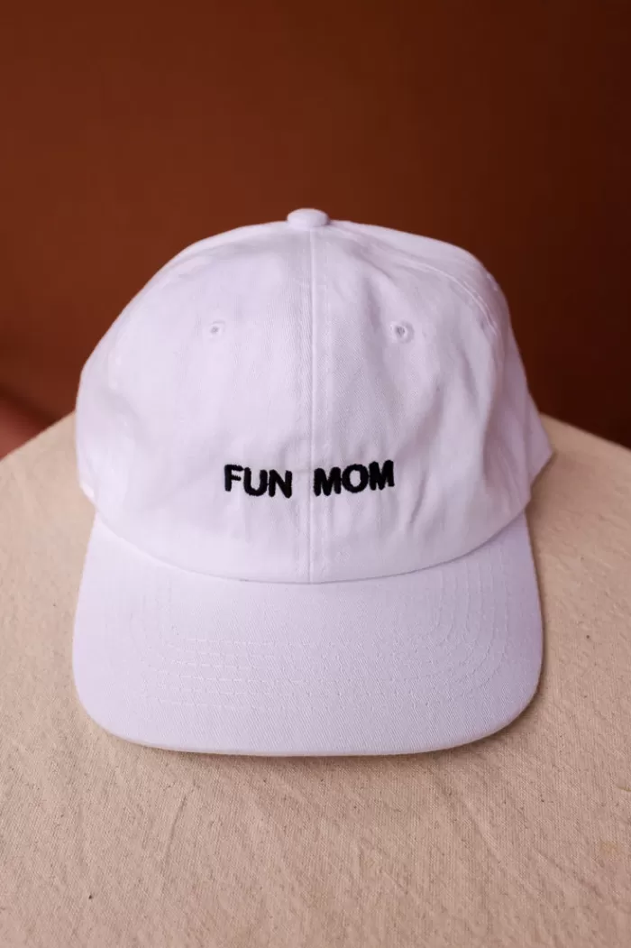 Hats & Scarves | INTENTIONALLY BLANK Fun Mom Hat White Hat/Black Writing