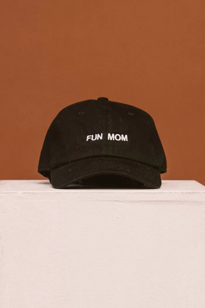 Hats & Scarves | INTENTIONALLY BLANK Fun Mom Hat Black Hat/White Writing