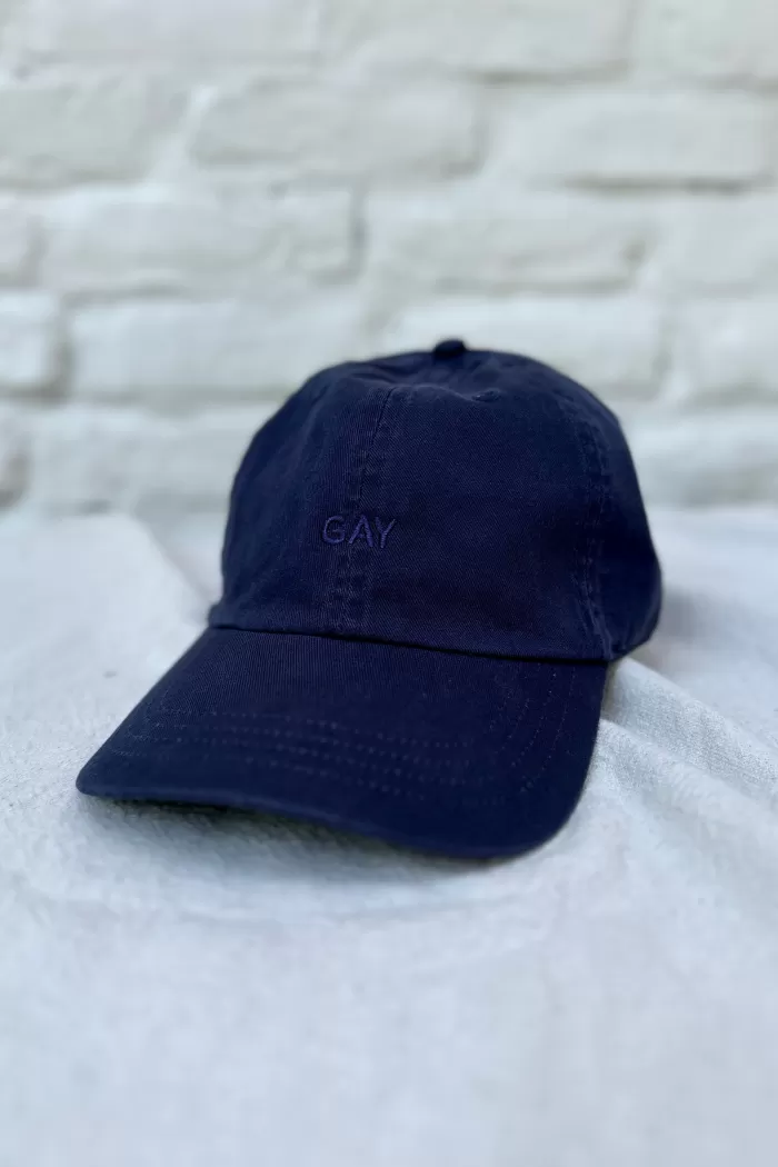 Hats & Scarves | INTENTIONALLY BLANK Gay Hat Navy Hat/Navy Writing