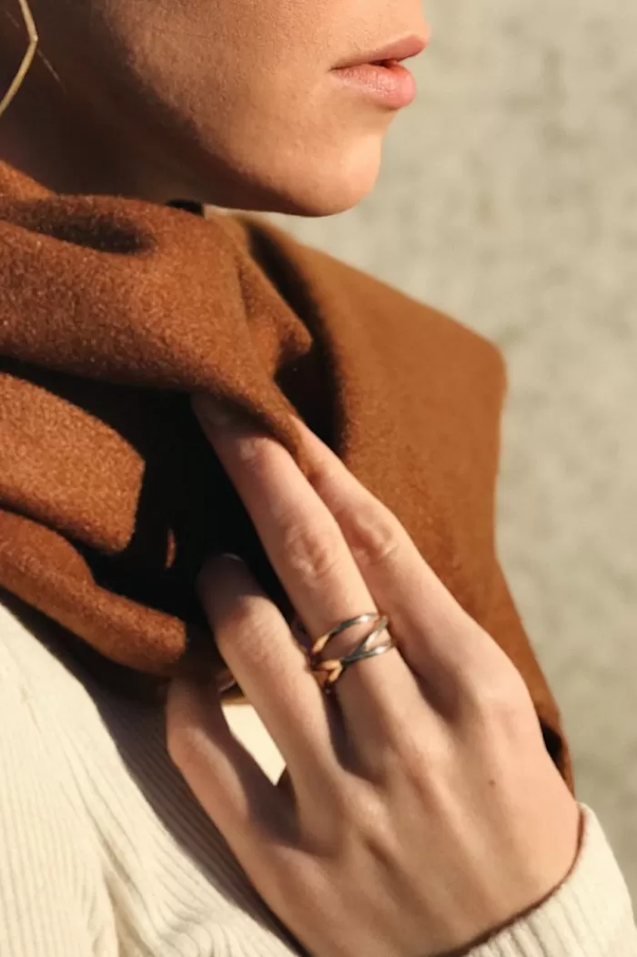 Rings | HANNAH NAOMI Infinity Spiral Ring Gold