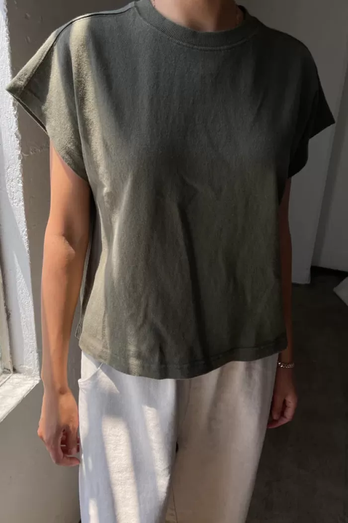 Tops | LE BON SHOPPE Jeanne Tee Olive Green