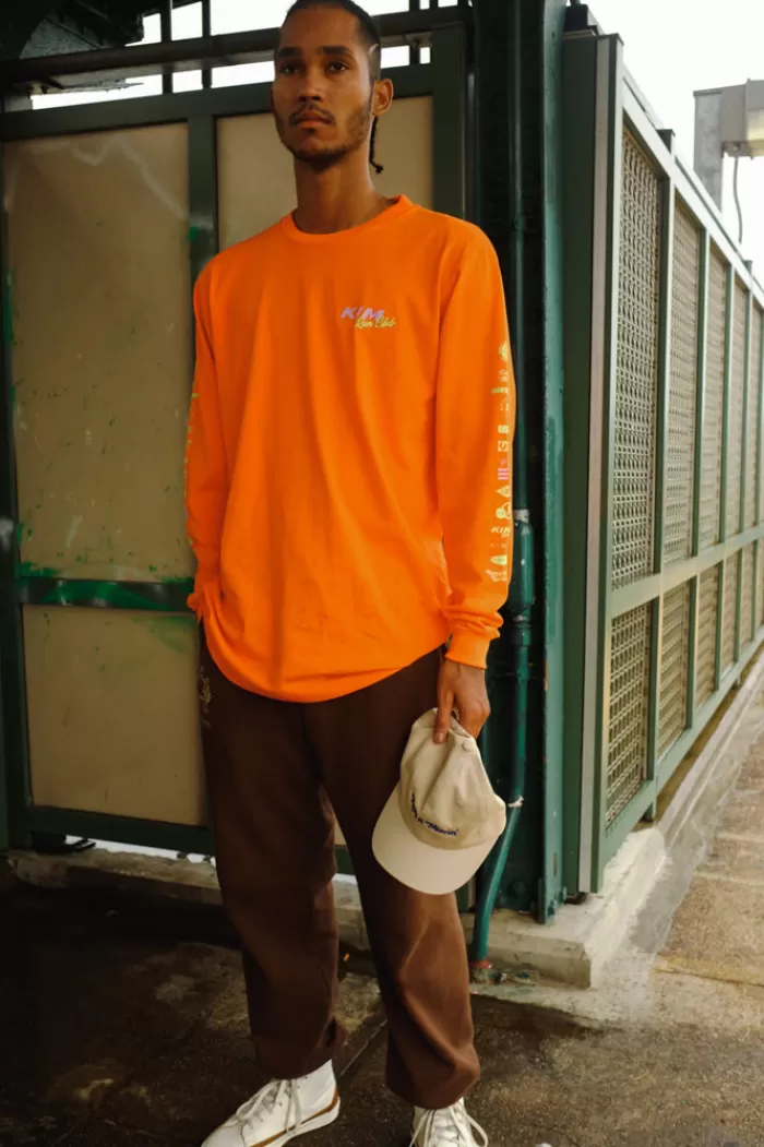 Tops | KIMRC X P&R Kim Sports Club Long Sleeve Construction Orange