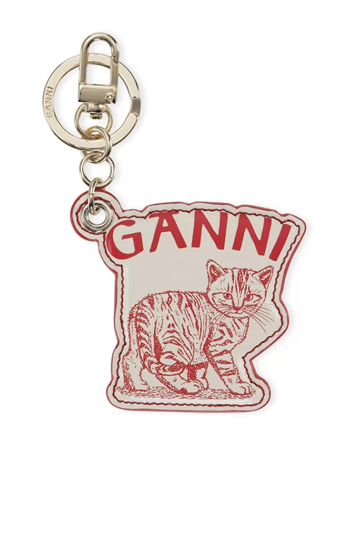 Handbags | GANNI Kitten Keychain Egret