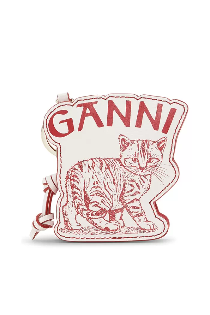 Handbags | GANNI Kitten Zipped Coin Purse Egret