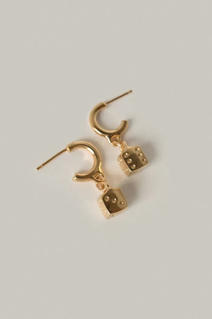 Earrings | MEREWIF Little Luck Earring Gold