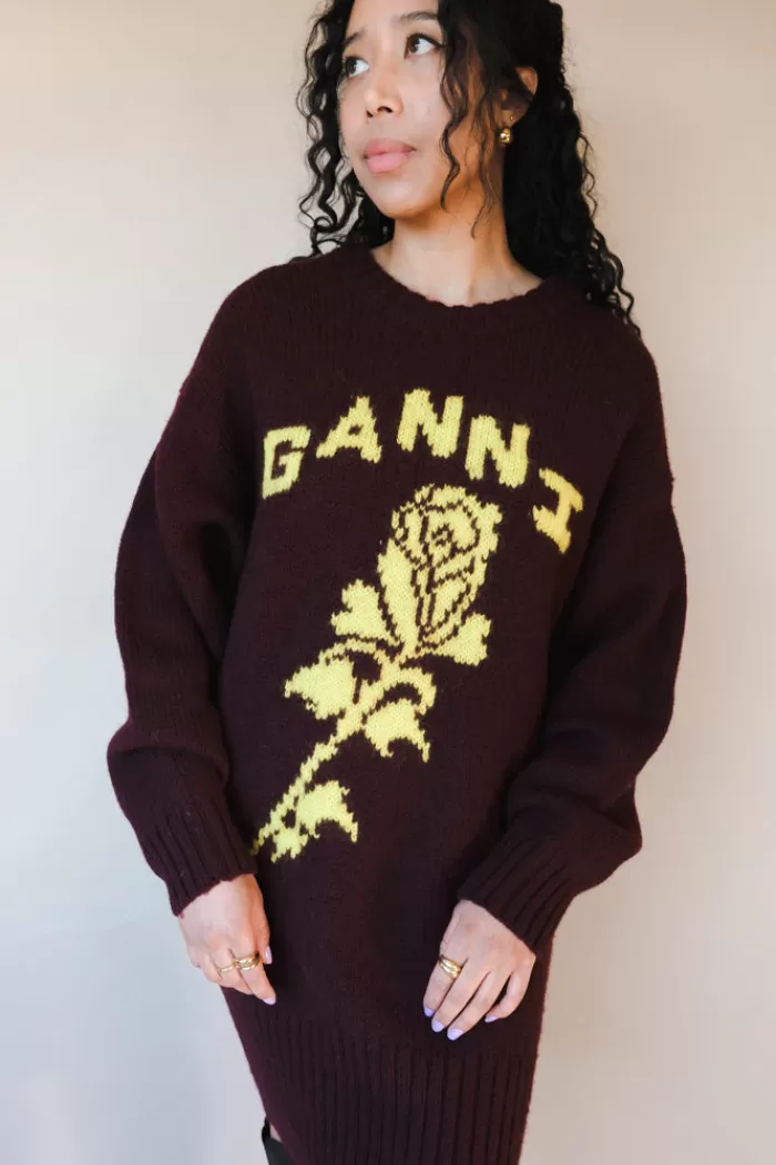 Sweaters & Knits | GANNI Long Pullover Sweater Port Royale