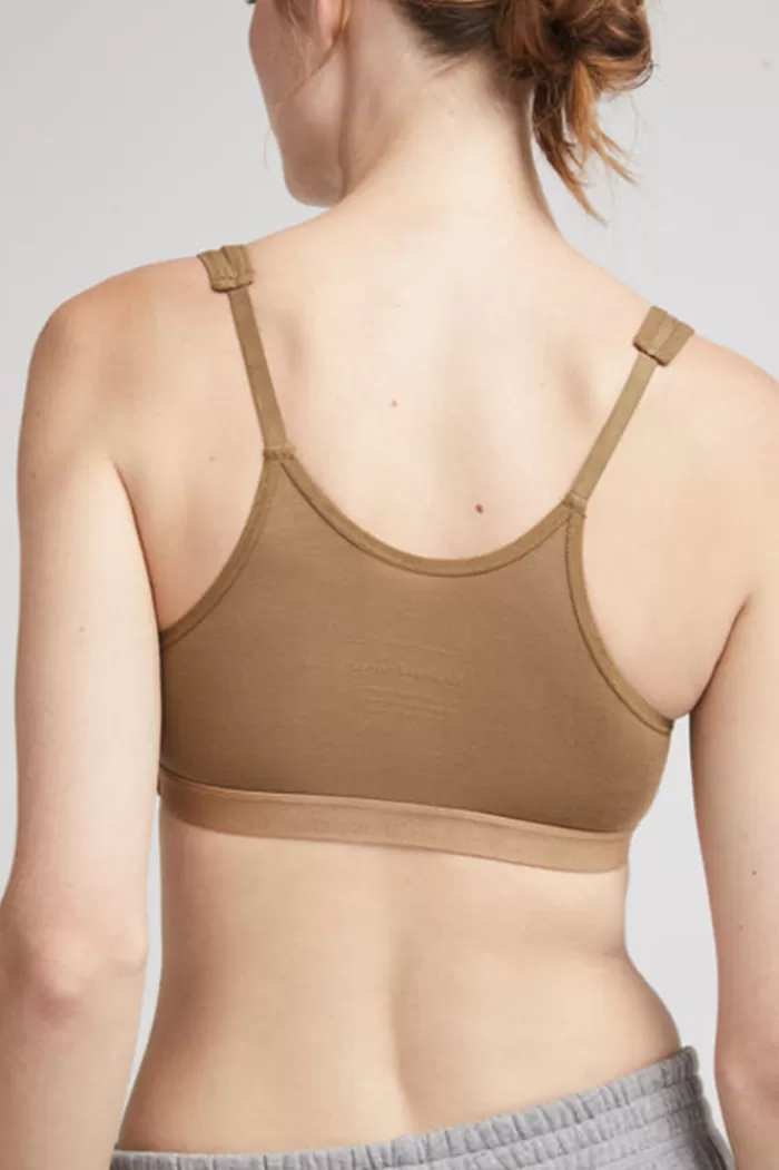 Bralettes&Underwear | RICHER POORER Lyocell Racerback Bralette Morning Roast