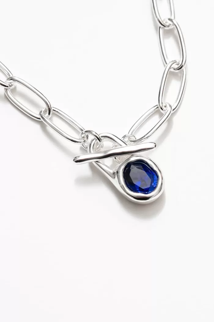 Necklaces | WOLF CIRCUS Margot Necklace Silver With Blue Stone