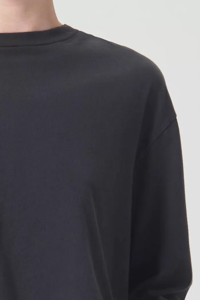 Tops | AGOLDE Mason Cropped Long Sleeve Marker