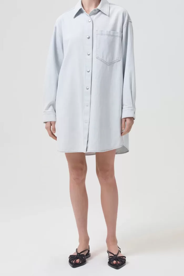 Tops | AGOLDE Mazie Denim Shirt Dress Vague