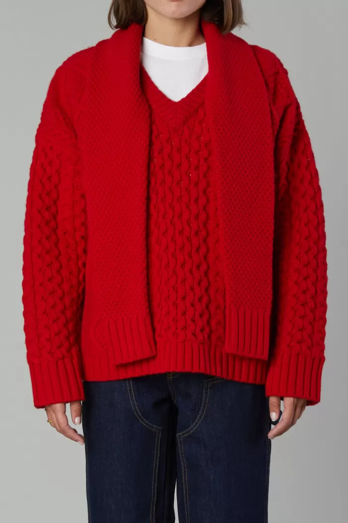 Sweaters & Knits | STILL HERE Minnesota Sweater Red