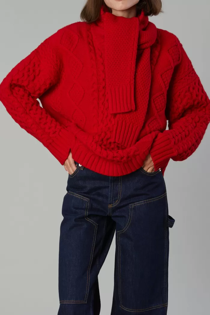 Sweaters & Knits | STILL HERE Minnesota Sweater Red