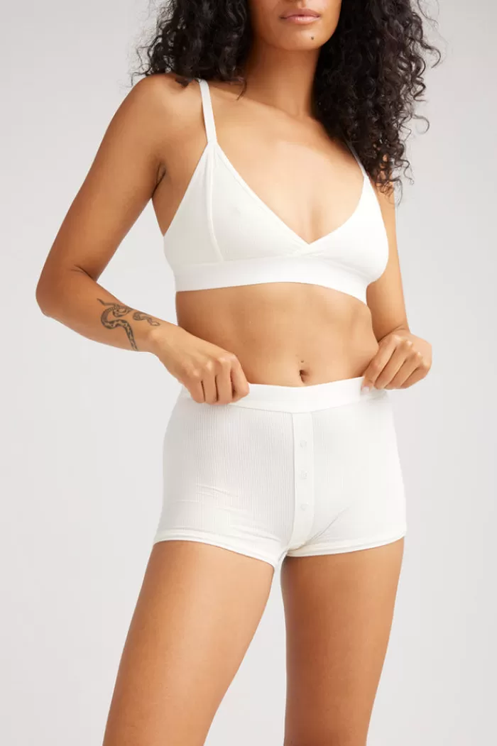 Bralettes&Underwear | RICHER POORER Modal Rib Boxer Brief Bone