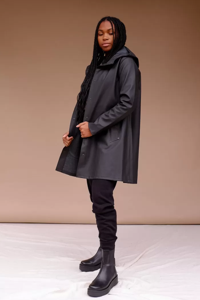 Rain Coats & Outerwear | STUTTERHEIM Mosebacke Rain Jacket Black