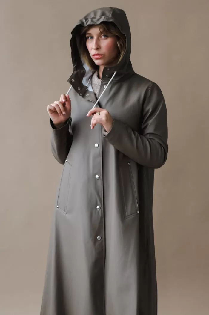 Rain Coats & Outerwear | STUTTERHEIM Mosebacke Rain Jacket Long Mole