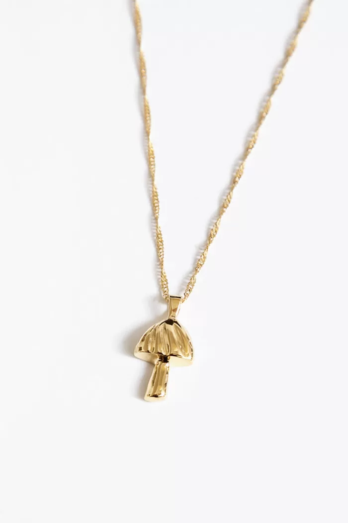 Necklaces | WOLF CIRCUS Mushroom Pendent Gold