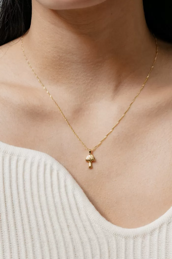 Necklaces | WOLF CIRCUS Mushroom Pendent Gold