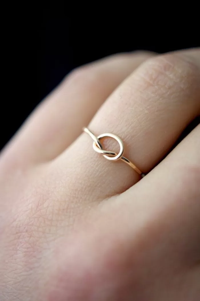 Rings | HANNAH NAOMI Open Knot Ring Gold