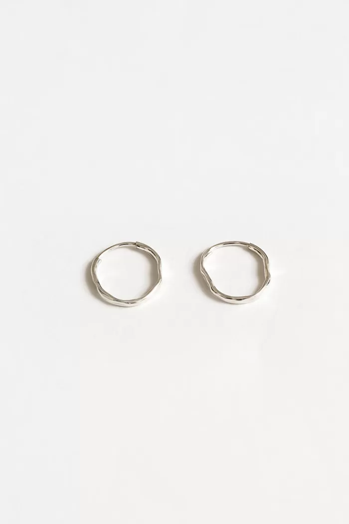 Earrings | WOLF CIRCUS Organic Hoops Silver