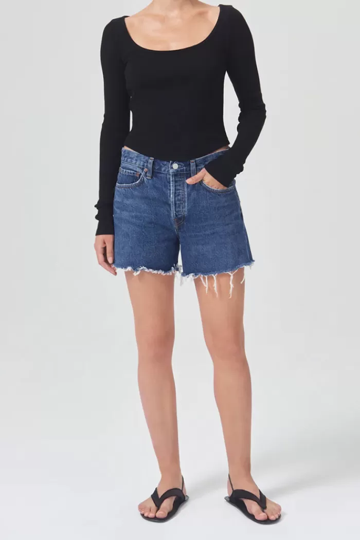 Shorts | AGOLDE Parker Long Short Caution