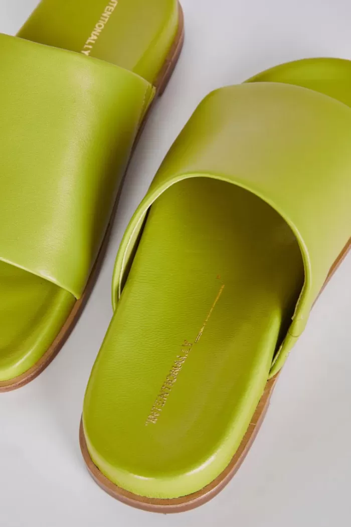 Shoes | INTENTIONALLY BLANK Pippy Slide Wasabi