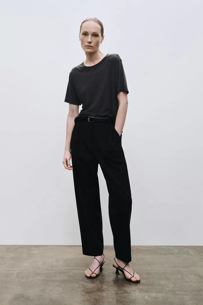 Pants & Bottoms | MIJEONG PARK Pleated Suit Pants Black