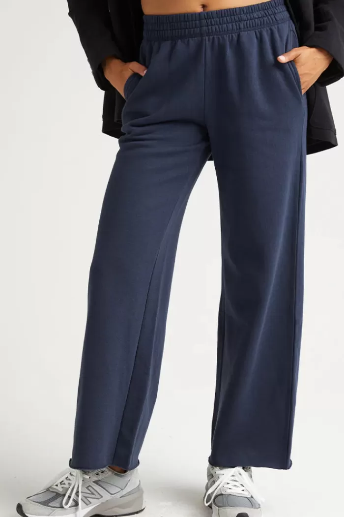 Pants & Bottoms | RICHER POORER Recycled Fleece Wide Leg Pant Blue Nights