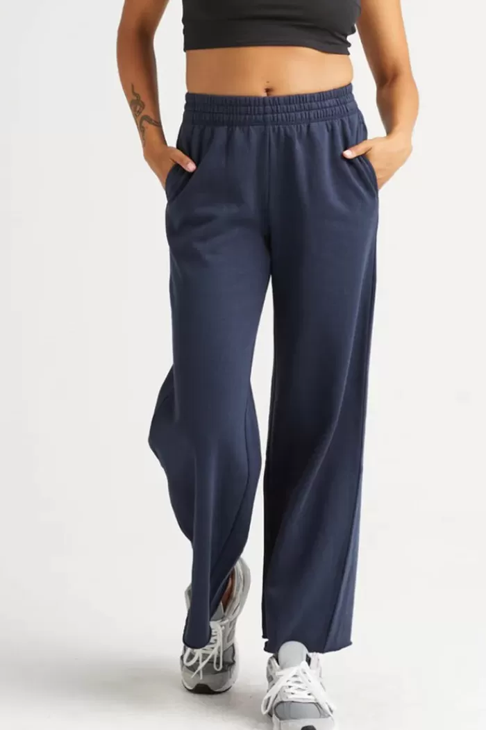 Pants & Bottoms | RICHER POORER Recycled Fleece Wide Leg Pant Blue Nights